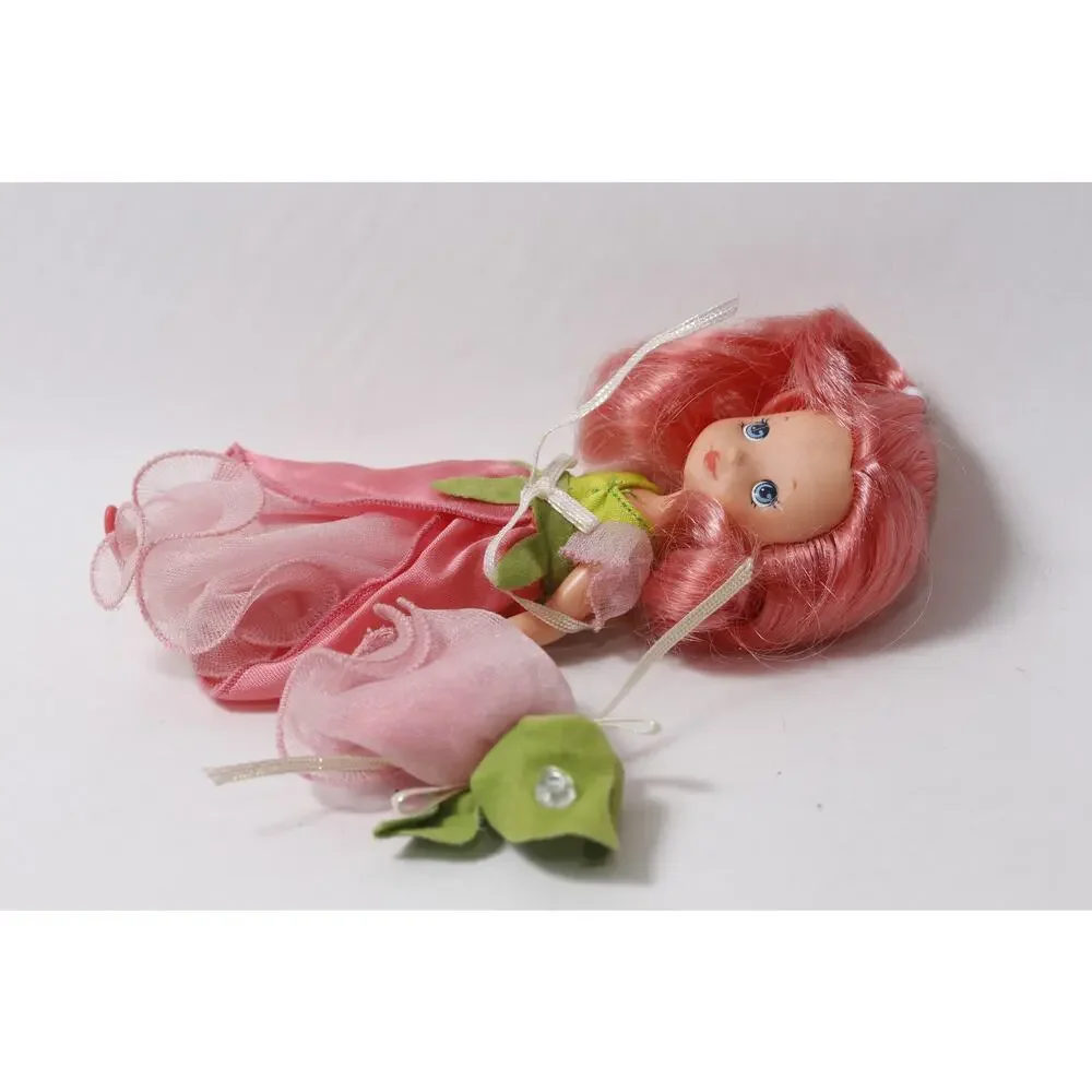 Rose-Petal Place Doll with Hat – 1980s Small, Vintage, Doll, 260821-WH 1371